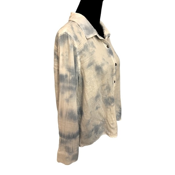 Splendid Cloud Wash Tie Dye Button Up Shirt Large - Picture 4 of 8